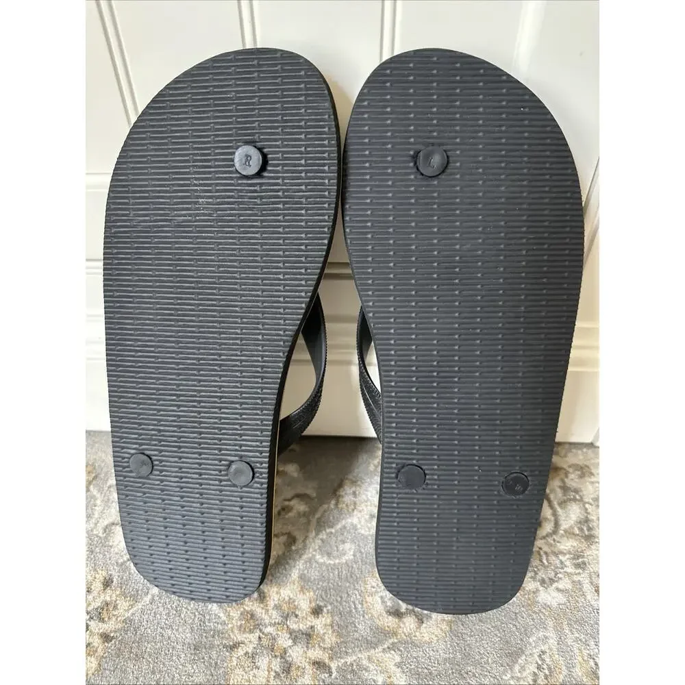 LandShark Men's Flip Flops Black size 9/10 Premier Lager advertising
